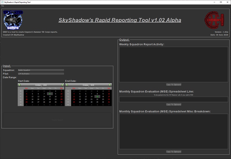 SkyShadow's Rapid Reporting Tool.