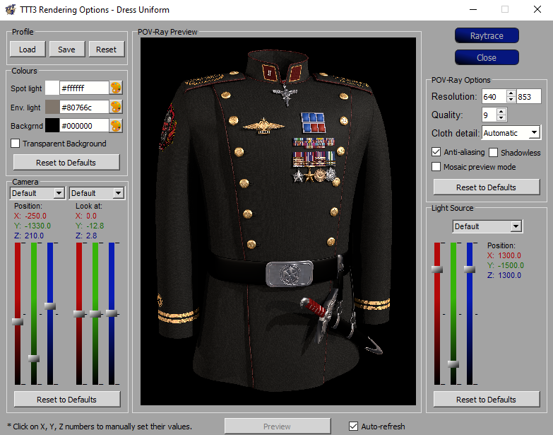 TIE Corps Tailoring Tool 3 Dress Uniform Preview.